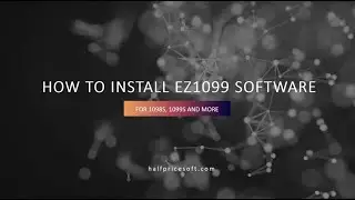 How to install ez1099 software