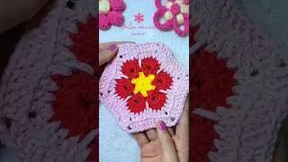 square de croch&ecirc; colorido! #croch&ecirc;s #tutorial #croches #soufial #diy #coloridos #chaveiros#amigurumi