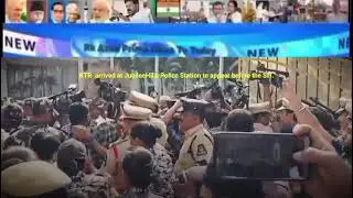 KTR arrived at Jubilee hills police station to appear before the SIT.