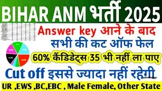 Bihar ANM 5006 Post Cut Off 2025 || BTSC ANM CUT OFF AFTER ANS. KEY🔥 Category Wise Cutoff#btscanm