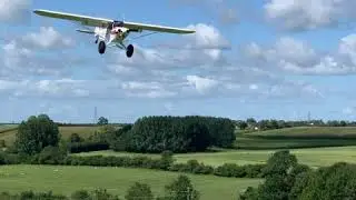 Piper Super Cub STOL bush plane landing