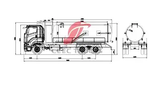 ISUZU GIGA gully sucker in production - CEEC TRUCKS