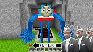 This is Mutant Thomas the Train in Minecraft - Coffin Meme