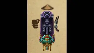 Conical Hat + Space Gown + Rogu's Fortune + Redemtive Gift #shadowfight2 #gaming