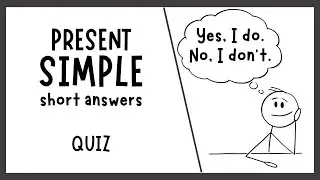 Yes, I Do / No, I Don't - Present Simple Short Answers Quiz for ESL Learners