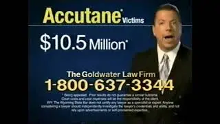 Goldwater Law Firm - Accutane have been linked to IBD! (2010, v2, 30s, 637-3344 ver)