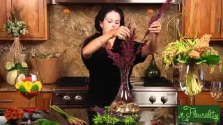 Fleurality - Cattail Arrangement in Decanter