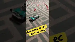 RC drift - testing and taking out cones with an Atomic DRZ2   #mybloopers mini RC drift