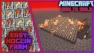 EINFACHE Hoglin Farm (UNENDLICH Leder & Schweinefleisch) 🔸 Minecraft 1.21 Tutorial 🔸 Neostrics
