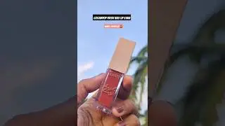 Colourpop fresh kiss lip stain swatch on brown skin 🟤🎀🍒✨ cherry up #shorts #shortsfeed