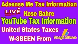 How to Fill US Tax Info on YouTube/AdSense in 2026 || Complete Step-by-Step Tutorial #ads #adsense