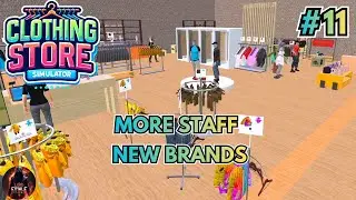 Clothing Store Simulator Episode 11 | Hiring Staff and Unlocking New Brands