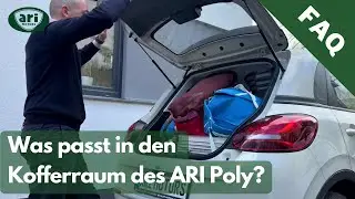 Was passt in den Kofferraum des ARI Poly? Elektroauto im Alltagstest f&uuml;r Profis und Privatleute