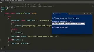 java program to write data into a file | java file handling
