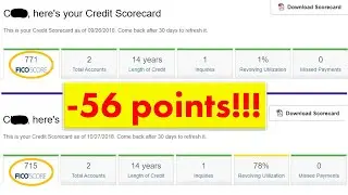 Credit Utilization Visualized | See a Credit Score Change Over 4 Months Due to Utilization