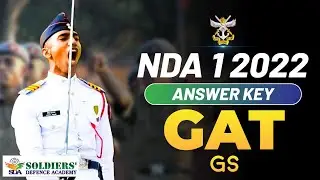 NDA 1/2022 Answer Key 10 April 2022 | GAT Video Solution | Paper Analysis (Paper II- GAT ) by SDA