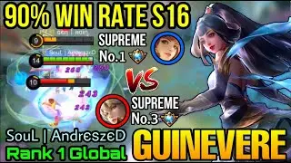 NonStop Roam & Gank Guinevere Vs Supreme No.3 Kimmy - Top 1 Global Guinevere SouL | AndrєѕzєD - MLBB