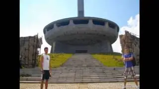 Buzludzha Monument - communist conference center in Bulgaria
