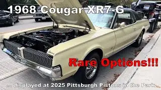 1968 Mercury Cougar XR7-G 390 V8 in Rare Saxony Yellow  - Pittsburgh Pistons in the Park 2025