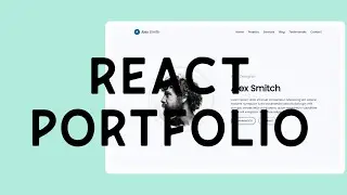 React responsive portfolio website using react hooks tailwind css and Framer Motion