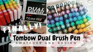 ✨ my dream pen! | 96 tombow dual brush pen swatches and reviews | inkbycate