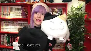 Amuse Tsumeru! Mochikko Hige Manjyu BIG Cat Plush Mii-Sama & Kuromame