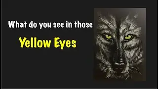 How to Draw Animals with Charcoal | WOLF | Yellow Eyes #WOLF #Charcoal