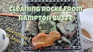 Cleaning Rocks from Hampton Butte  #thefinders