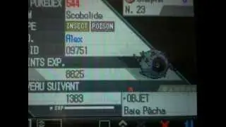 Scobolide chromatique // Shiny Whirlipede after 2,494 encounters (01/09/2012)