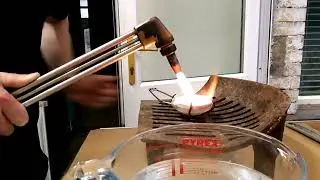 melting palladium with oxy/propane