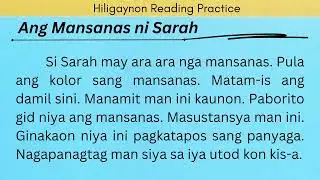 Ang Mansanas ni Sarah | Hiligaynon/Ilonggo Reading Practice | LEARN HILIGAYNON #Ilonggo #hiligaynon