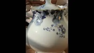 Blue White Flower English Tea Set Bone China Coffee Set