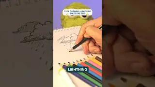 Stop Drawing Lightning Bolts Like This #art #drawingtutorial #howtodraw #drawing #tutorial