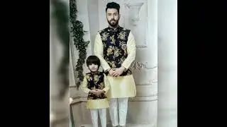 father and son matching dresses for party wear /mehndi function