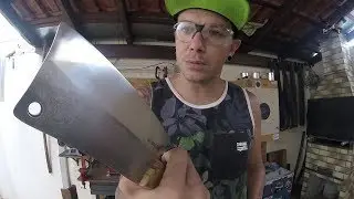 Como Dar Fio Na Faca  !!!  (desbastada com 1 mm)