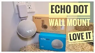 How to Mount Echo Dot Clock to Wall Outlet C YECEN Outlet Dot Holder REVIEW