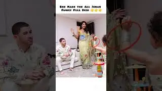 Desi Girl ❤️She Made the All Jonas Family full Desi 🎀✨🎶 #nickjonas #nickyanka #maltimarie... ❤️🩷💛💚❤️