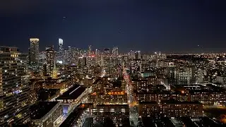 Toronto City At Night Background jazz/blues music