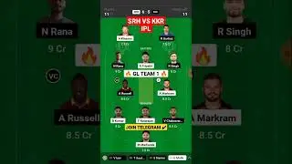 SRH vs KKR Dream11 Prediction | SRH vs KKR Dream11 Team | kkr vs srh IPL 2023 #shorts #shortsviral