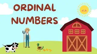 Ordinal Numbers from 1 to 10 - Farm Animals Illustrations