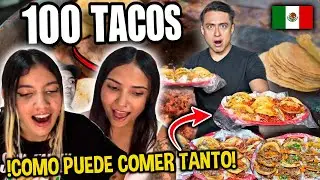 🇨🇺CUBANAS REACCIONAN a RETO COMER 100 TACOS🇲🇽 y VIVIR para CONTARLO 😮😮😮
