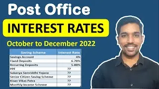 Post Office Interest Rates - October to December 2022 [Excel Calculators]