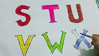 Alphabet with make word#learn#art#aphabet