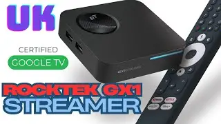 RockTek GX1 Streamer 4K Google TV 12 Certified, Realtek RTD1325, 4GB RAM, 32GB eMMC, WiFi 6, Dolby