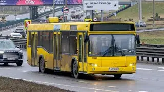 Поездка на Автобусе 43 ДС Дружная-Степянка АК 3928-7 МАЗ-103.476 (03.01.26)