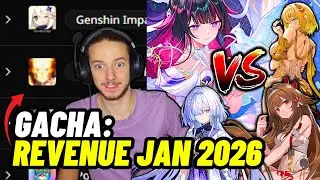 HSR EN CHUTE LIBRE ! GENSHIN &Eacute;CRASE TOUT | REVENUS GACHA JANVIER 2026 - Prono f&eacute;vrier !