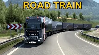 🔴 ETS2 | SCANIA V8 OPEN PIPE | ROAD TRAIN | DRIVE IN MOUNTAINS ROAD