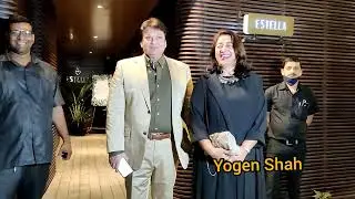 Shashi Ranjan With Wife Leave From an Restaurant In Juhu