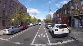 Blake Ave, Brooklyn - Biking NYC pov