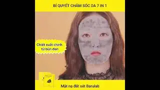 Mặt nạ đất s&eacute;t Barulab 7in1 total solution black clay mask